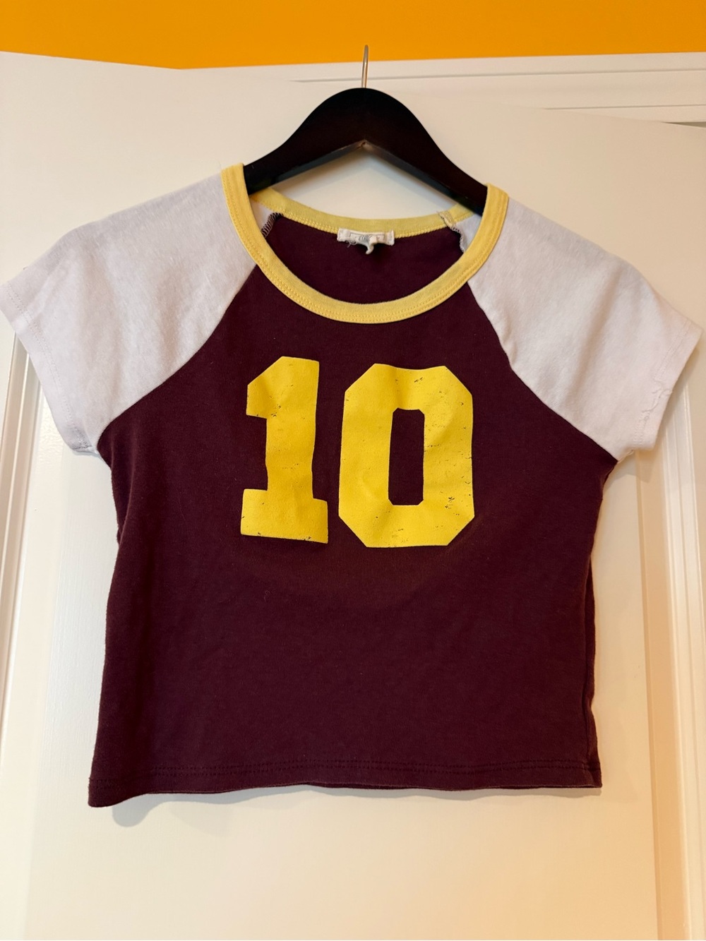 Girl’s Full Tilt "10" Colorblock Girls Raglan Tee Size XL